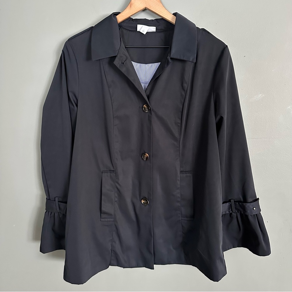 Westport Single-Breast Polyester Jacket | Navy